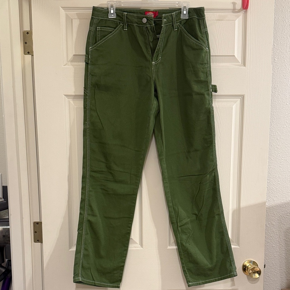 Dickies Olive Straight Leg Utility Pants